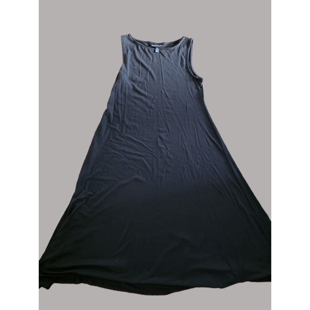 Monterey Bay Maxi Dress Womens PM Black Sleeveless A-Line Knit Stretch